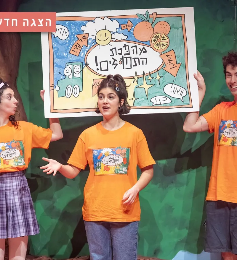 פוסטר ההצגה מהפכת התפוזים של מתי